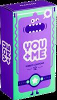 You Me MACHO - vrúbkované kondómy (12 ks)
