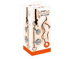 You2Toys Bondage Plugs - oceľové rozťahovače (149g) - strieborné