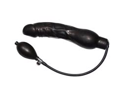 You2Toys - Čierny, latexový pumpovací dildo (balón)