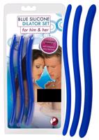 You2Toys - DILATOR - súprava modrých silikónových rozširovačov močovej trubice (3 ks)