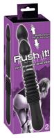 You2Toys Push it rechargeable vibe - nabíjací análny vibrátor s posuvným pohybom (čierny)