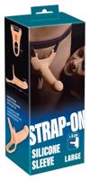 You2Toys Silicone Strap-on - pripínacie, duté dildo (veľké) - telová farba