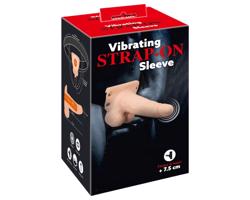 You2Toys Strap-on - dutý, pripevniteľný vibrátor (prírodný)