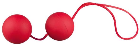 You2Toys Velvet Red Balls - venušine guličky (červené)